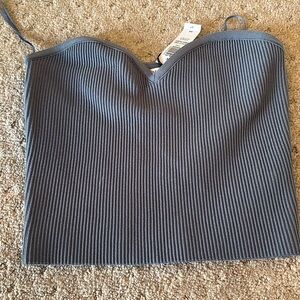 Aritzia strapless crop top NWT